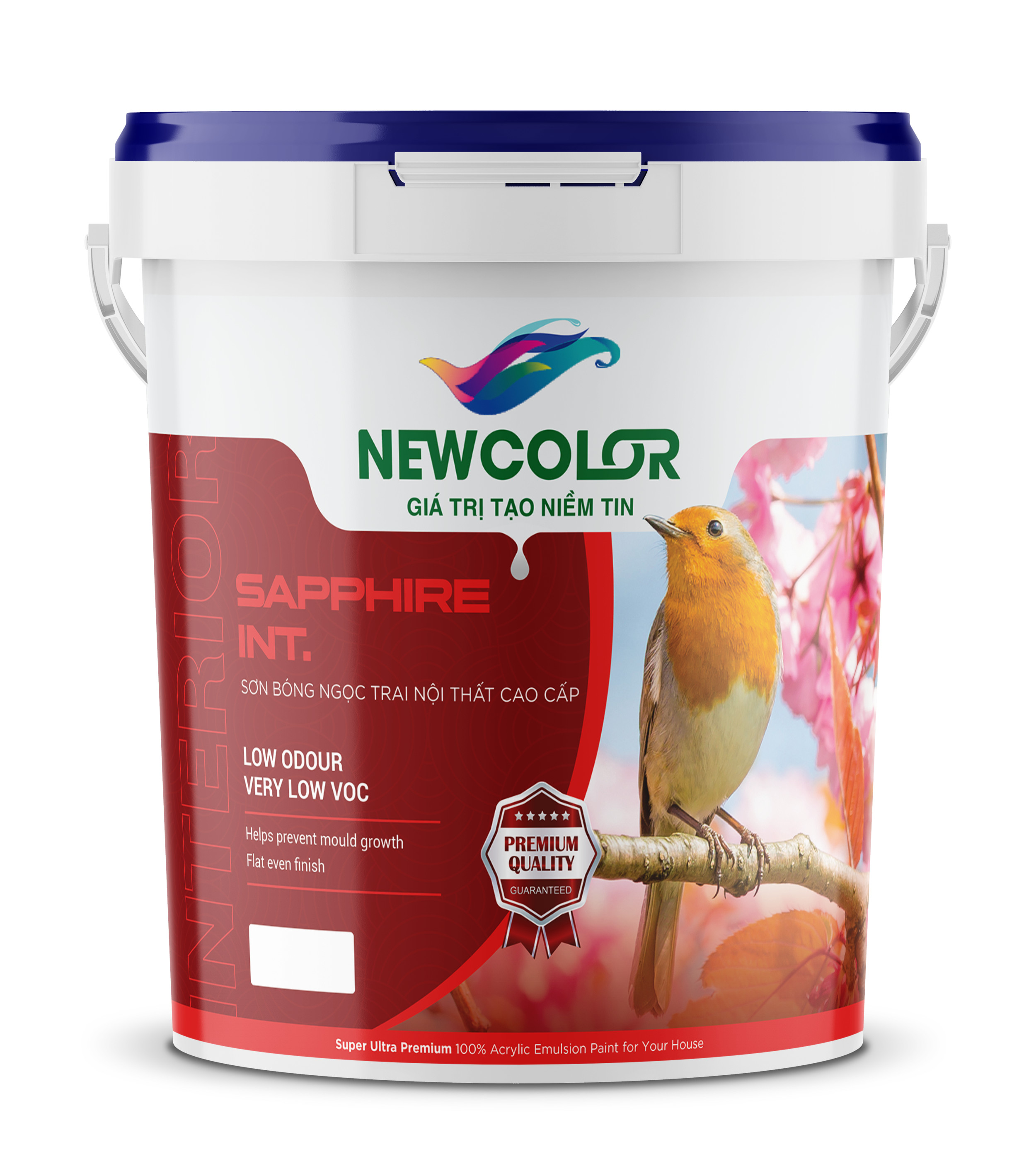 Sơn bóng ngọc trai nội thất cao cấp - SAPPHIRE INT